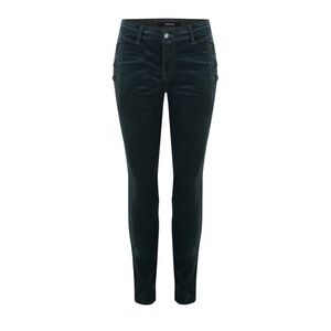 𝅺j Brand NWT Zion Skinny Velvet Jeans in Moorland Dark Green Size 26